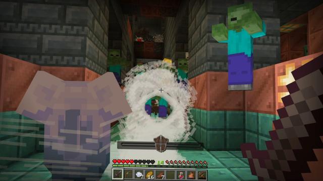 Screenshot of the Minecraft Bedrock Marketplace product Shields++ created by Chillcraft.
