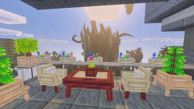 Screenshot of the Minecraft Bedrock Marketplace product Sky City created by Chillcraft.