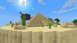 Screenshot of the Minecraft Bedrock Marketplace product Skyblock Secret Biomes created by Chillcraft.