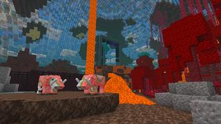 Screenshot of the Minecraft Bedrock Marketplace product Skyblock Secret Biomes created by Chillcraft.