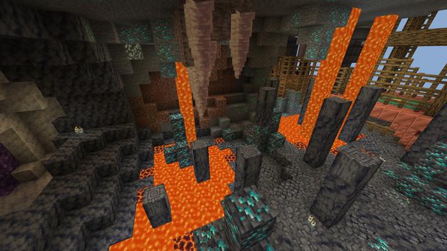 Screenshot of the Minecraft Bedrock Marketplace product Spiral Caves Parkour created by Chillcraft.