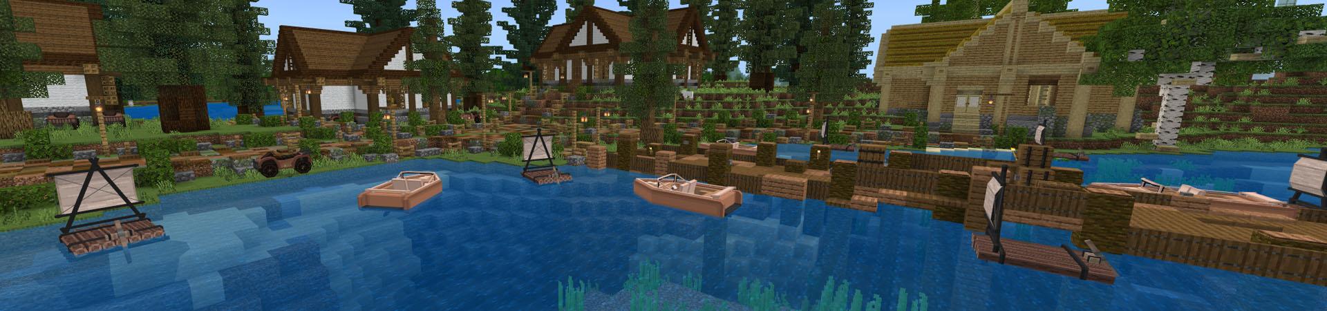 Panorama of the Minecraft Bedrock Marketplace product Super Wands created by Chillcraft.