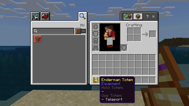 Screenshot of the Minecraft Bedrock Marketplace product Totems created by Chillcraft.