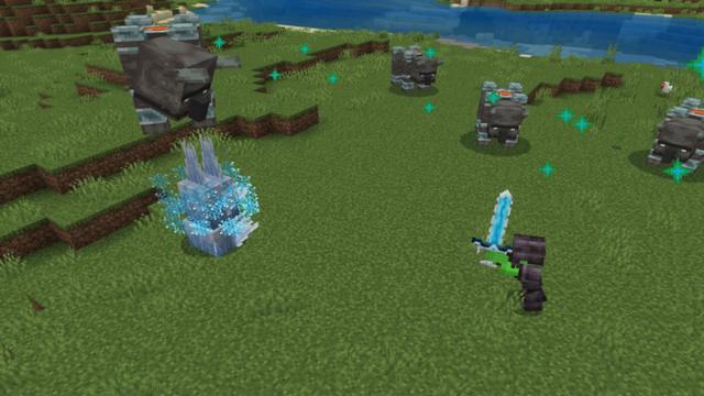 Screenshot of the Minecraft Bedrock Marketplace product WEAPONS OP! created by Chillcraft.