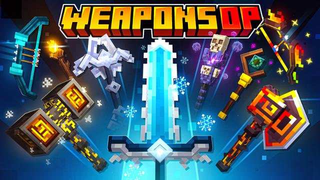 Thumbnail of the Minecraft Bedrock Marketplace product WEAPONS OP! created by Chillcraft.