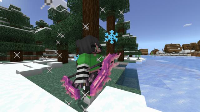 Screenshot of the Minecraft Bedrock Marketplace product Weapons++ created by Chillcraft.