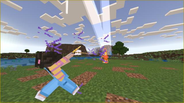 Screenshot of the Minecraft Bedrock Marketplace product Weapons++ created by Chillcraft.
