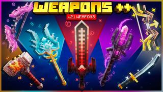 Thumbnail of the Minecraft Bedrock Marketplace product Weapons++ created by Chillcraft.