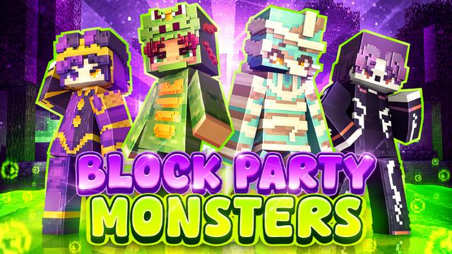 Thumbnail of the Minecraft Bedrock Marketplace product Block Party Monsters created by CHRONICOVERRIDE LLC.
