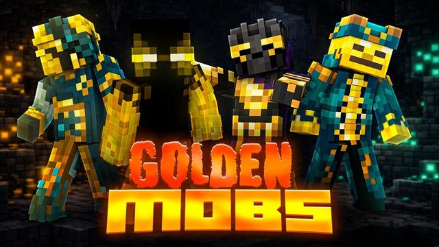 Thumbnail of the Minecraft Bedrock Marketplace product Golden Mobs created by CHRONICOVERRIDE LLC.