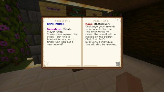 Screenshot of the Minecraft Bedrock Marketplace product Jungle Ascent Spiral Parkour created by CHRONICOVERRIDE LLC.