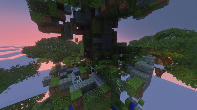 Screenshot of the Minecraft Bedrock Marketplace product Jungle Ascent Spiral Parkour created by CHRONICOVERRIDE LLC.
