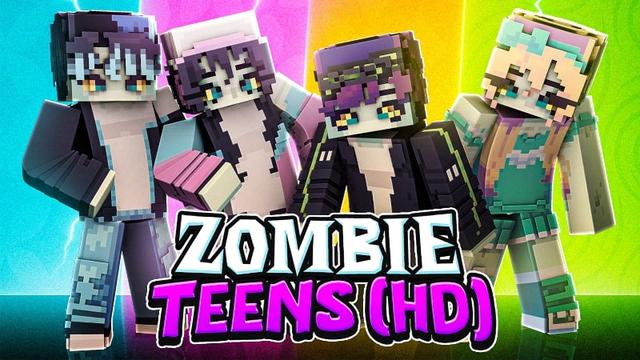 Thumbnail of the Minecraft Bedrock Marketplace product Zombie Teens HD created by CHRONICOVERRIDE LLC.