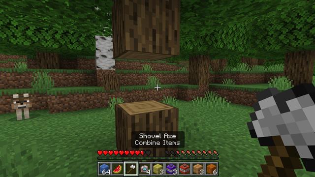 Screenshot of the Minecraft Bedrock Marketplace product COMBINE ITEMS! Add-On created by Chunklabs.