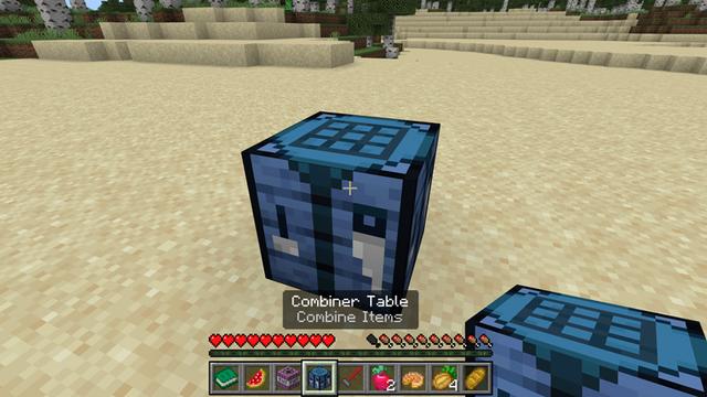 Screenshot of the Minecraft Bedrock Marketplace product COMBINE ITEMS! Add-On created by Chunklabs.