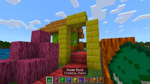 Screenshot of the Minecraft Bedrock Marketplace product COMBINE ITEMS! Add-On created by Chunklabs.