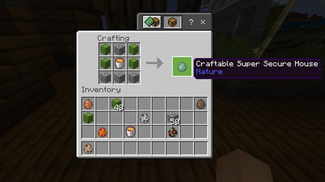 Screenshot of the Minecraft Bedrock Marketplace product CRAFTABLE HOUSES! created by Chunklabs.