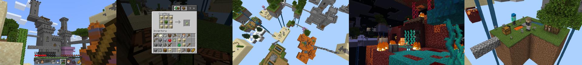 Panorama of the Minecraft Bedrock Marketplace product CRAFTABLE SKYBLOCK! created by Chunklabs.