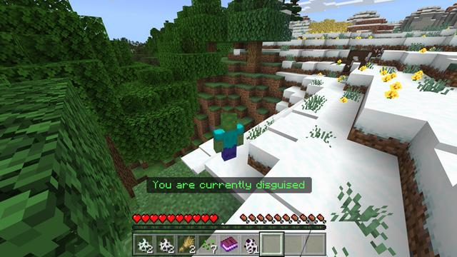 Screenshot of the Minecraft Bedrock Marketplace product CRAFTING MOB DISGUISES! created by Chunklabs.