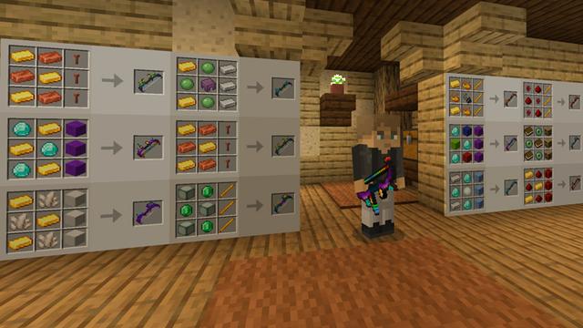 Screenshot of the Minecraft Bedrock Marketplace product CUSTOM BOWS! created by Chunklabs.