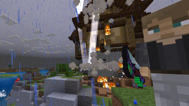 Screenshot of the Minecraft Bedrock Marketplace product CUSTOM BOWS! created by Chunklabs.