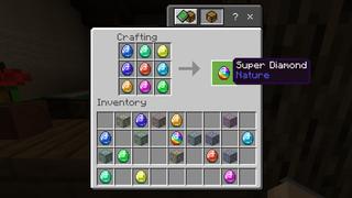 Screenshot of the Minecraft Bedrock Marketplace product CUSTOM DIAMONDS! created by Chunklabs.