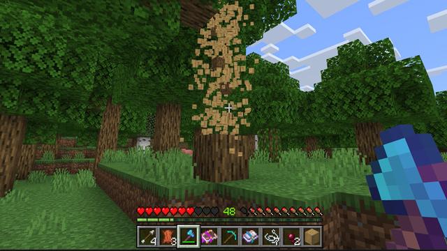 Screenshot of the Minecraft Bedrock Marketplace product CUSTOM ENCHANTS! Add-On [1.5] created by Chunklabs.