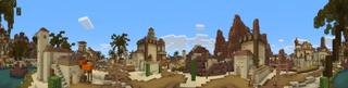 Panorama of the Minecraft Bedrock Marketplace product Desert Temple Adventure created by Chunklabs.