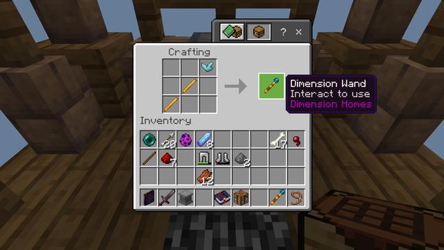 Screenshot of the Minecraft Bedrock Marketplace product Dimension Homes Add-On created by Chunklabs.