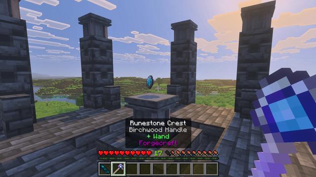 Screenshot of the Minecraft Bedrock Marketplace product FORGECRAFT: WEAPONS & TOOLS ADD-ON! created by Chunklabs.