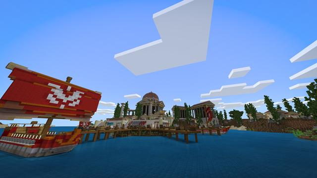 Screenshot of the Minecraft Bedrock Marketplace product Greek City created by Chunklabs.