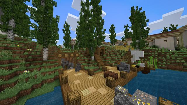 Screenshot of the Minecraft Bedrock Marketplace product Greek City created by Chunklabs.