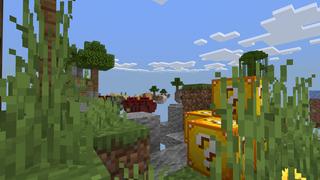 Screenshot of the Minecraft Bedrock Marketplace product INFINITY LUCKY BLOCK SKYBLOCK! created by Chunklabs.