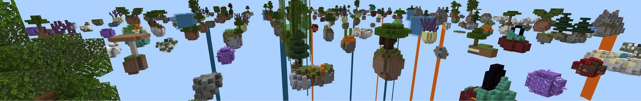 Panorama of the Minecraft Bedrock Marketplace product INFINITY SKYBLOCK! created by Chunklabs.
