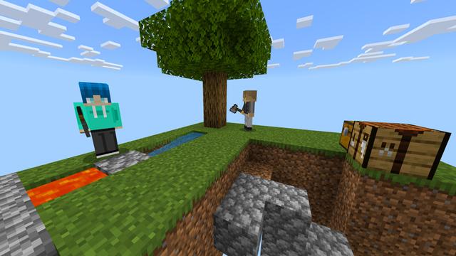 Screenshot of the Minecraft Bedrock Marketplace product INFINITY SKYBLOCK! created by Chunklabs.