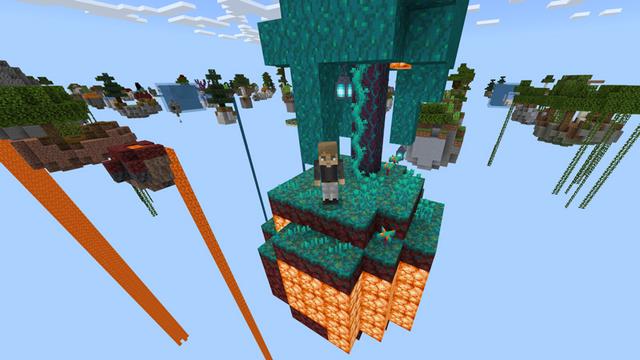 Screenshot of the Minecraft Bedrock Marketplace product INFINITY SKYBLOCK! created by Chunklabs.