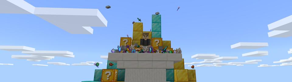 Panorama of the Minecraft Bedrock Marketplace product LUCKY BLOCK RACE! created by Chunklabs.