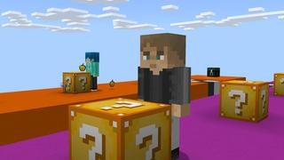 Screenshot of the Minecraft Bedrock Marketplace product LUCKY BLOCK RACE! created by Chunklabs.