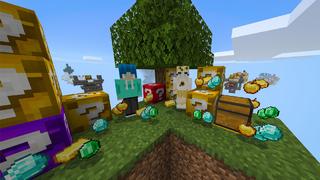 Screenshot of the Minecraft Bedrock Marketplace product LUCKY BLOCK SKYBLOCK created by Chunklabs.