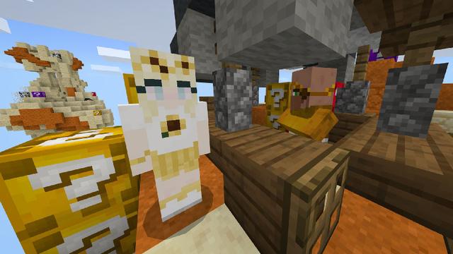 Screenshot of the Minecraft Bedrock Marketplace product LUCKY BLOCK SKYBLOCK created by Chunklabs.