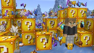 Screenshot of the Minecraft Bedrock Marketplace product LUCKY BLOCKS created by Chunklabs.