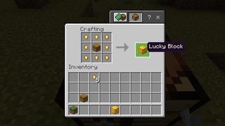 Screenshot of the Minecraft Bedrock Marketplace product LUCKY BLOCKS created by Chunklabs.