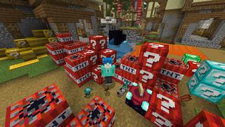 Screenshot of the Minecraft Bedrock Marketplace product LUCKY BLOCKS BUNDLE! created by Chunklabs.