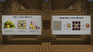 Screenshot of the Minecraft Bedrock Marketplace product LUCKY BLOCKS: SURVIVAL! created by Chunklabs.