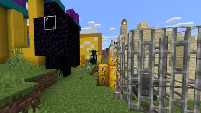 Screenshot of the Minecraft Bedrock Marketplace product LUCKY BLOCKS: SURVIVAL! created by Chunklabs.