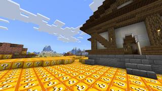 Screenshot of the Minecraft Bedrock Marketplace product LUCKY BLOCKS WORLD! created by Chunklabs.
