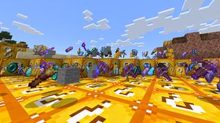 Screenshot of the Minecraft Bedrock Marketplace product LUCKY BLOCKS WORLD! created by Chunklabs.