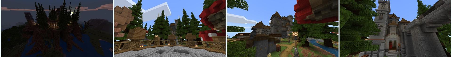 Panorama of the Minecraft Bedrock Marketplace product Magic Castle created by Chunklabs.