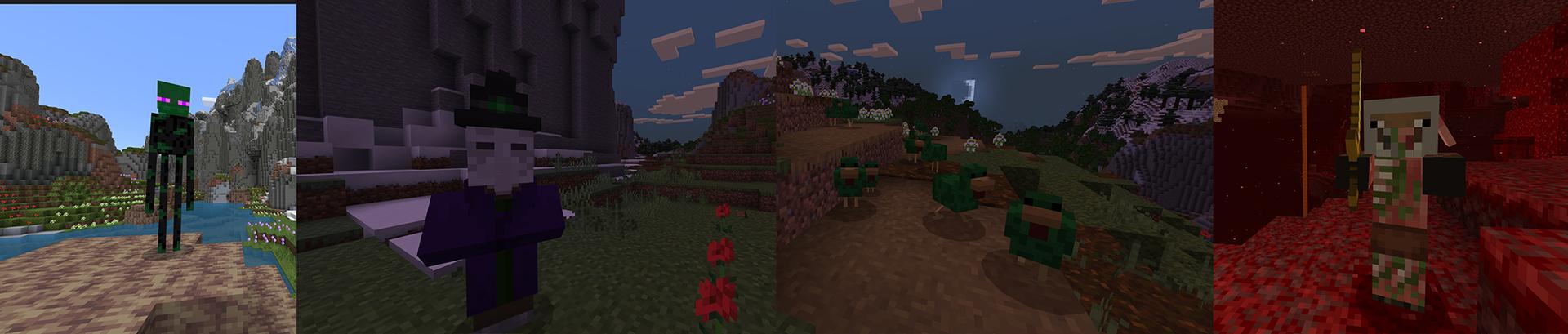 Panorama of the Minecraft Bedrock Marketplace product MOB FUSION! created by Chunklabs.