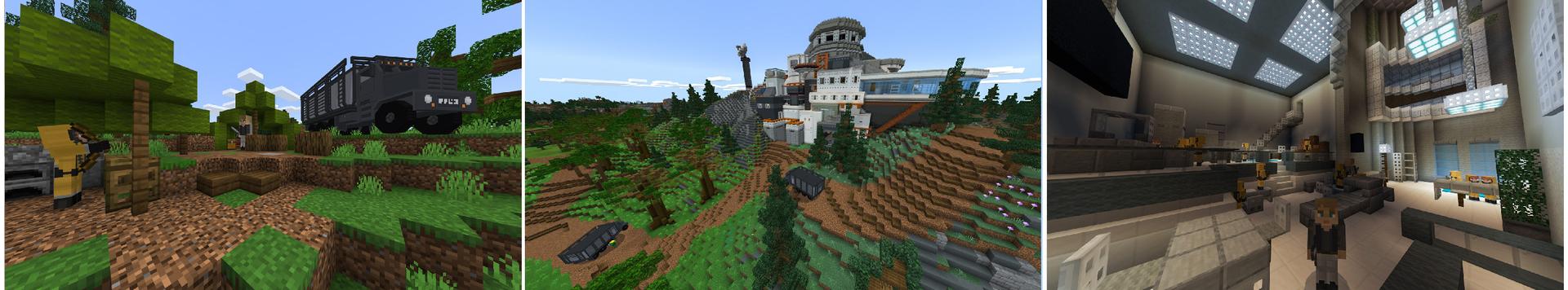Panorama of the Minecraft Bedrock Marketplace product Mysterious Lab created by Chunklabs.
